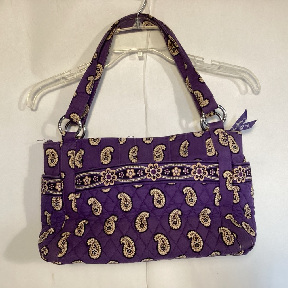 Vera Bradley Simply Violet Purple Paisley Handbag